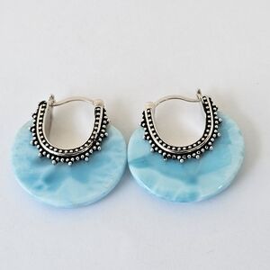 Genuine Dominican Republic Laramar Earrings 925